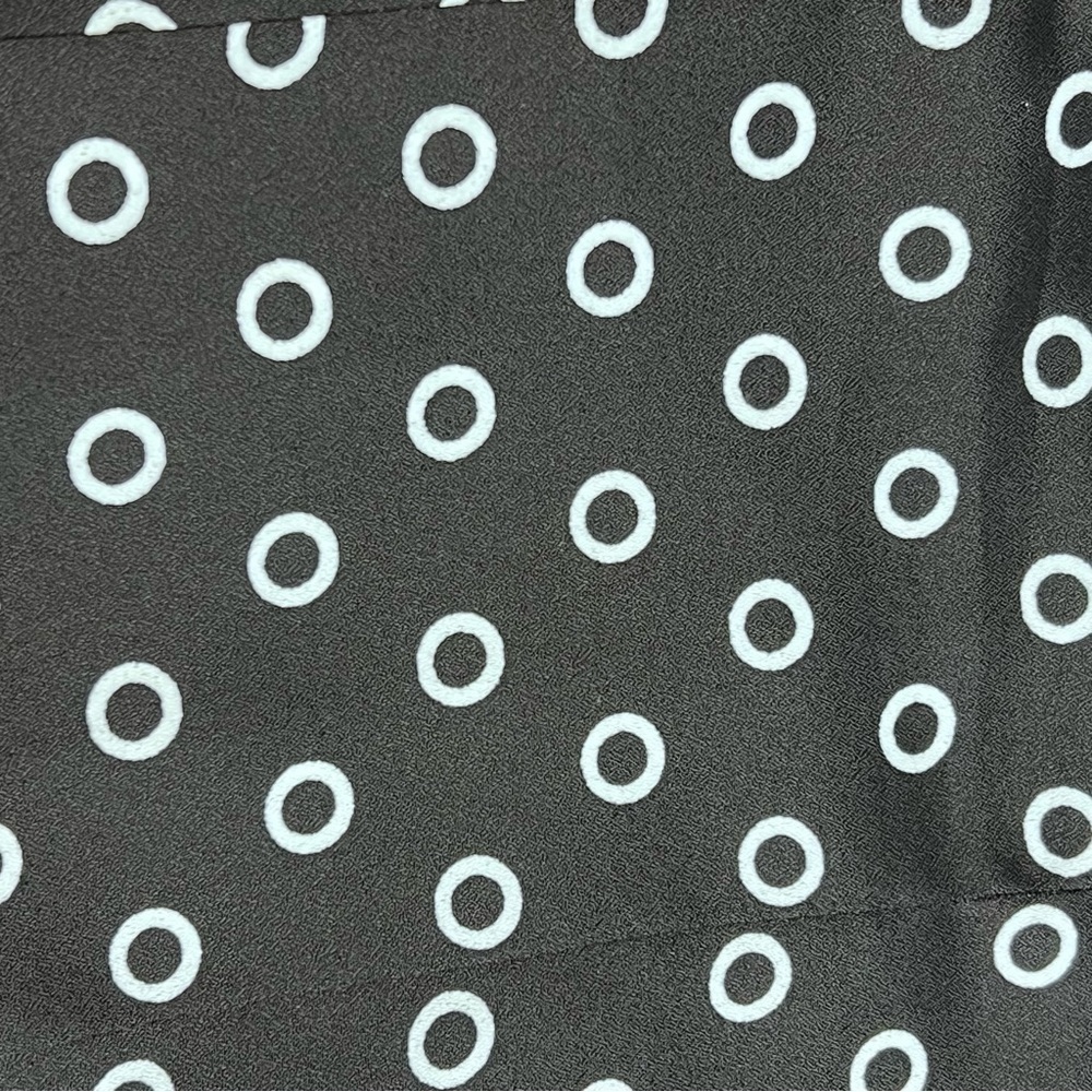 JONES NEW YORK Black White Polka Dot Short Sleeve Dress Women's Size 14W - Picture 15 of 16